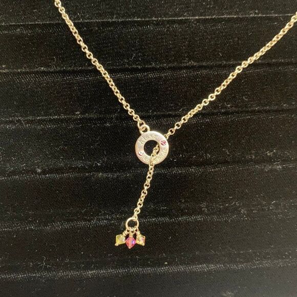 Alex's Lemonade Jewelry By ELYSE RYAN Sterling Silver .925 Lariat Necklace 18" - Picture 6 of 11